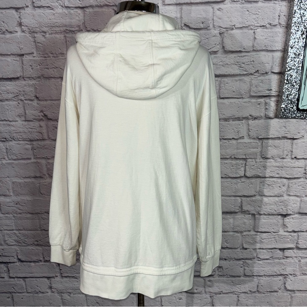 Athleta Sundown Alliance Hoodie M Magnolia White Soft Organic Cotton - Picture 9 of 11